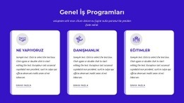 Genel Iş Programları - Güzel Web Sitesi Oluşturucu