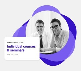 Individual Seminars - Modern Web Page Design