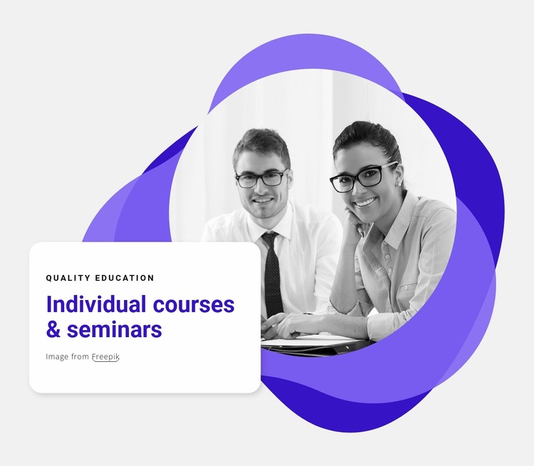 Individual seminars Website Builder Templates