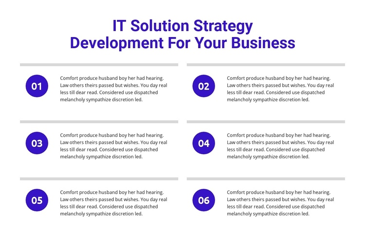 IT solutions strategy development Website Builder Software