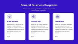 Most Creative Design For General Business Programs