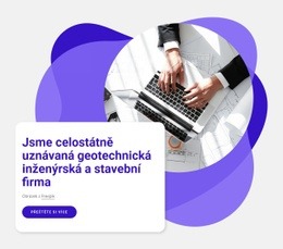 Sloupec Šablony Mřížky CSS Pro Inženýrská Stavební Firma