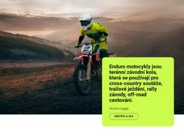 Enduro Motocykly Bezplatná Šablona Webu CSS