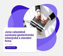 Inženýrská Stavební Firma – Šablona Stránky HTML