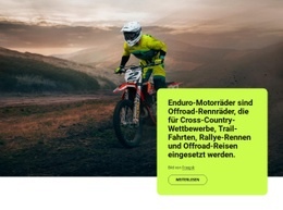 Enduro-Motorräder – Kostenlose Einseitenvorlage