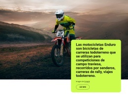 Motos De Enduro - Plantilla De Sitio Web Gratuita