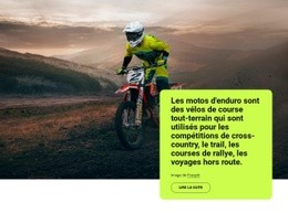 Motos D'Enduro - Créateur De Site Web