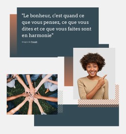 Bonheur Et Harmonie – Page De Destination HTML5