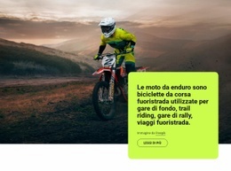 Moto Da Enduro - Modello Di Sito Web Gratuito