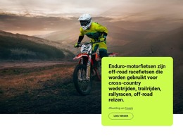 Enduro-Motoren - Sjabloon Voor Één Pagina