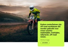 HTML5-Sjabloon Enduro-Motoren Voor Elk Apparaat