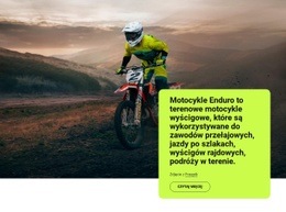 Motocykle Enduro - Bezpłatna Makieta Strony Internetowej