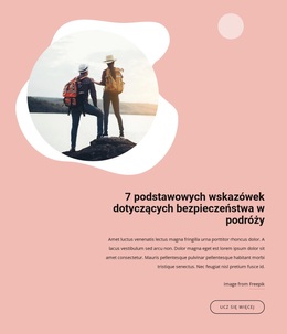 Podstawowe Wskazówki Dotyczące Bezpieczeństwa Podróży - Kreatywny, Uniwersalny Motyw WordPress