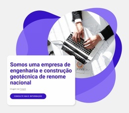 Empresa De Engenharia - Maquete De Site Incrível