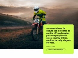 Motos De Enduro - Página De Destino