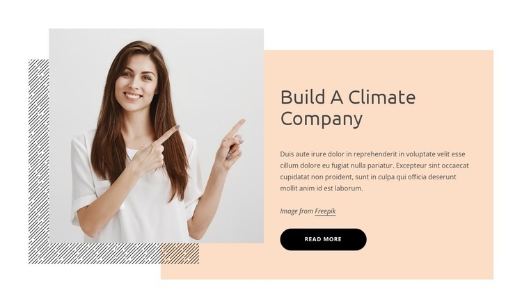 Klimatföretag Html webbplatsbyggare