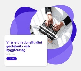 Ingenjörsbyggnadsfirma – Responsiv Webbdesign