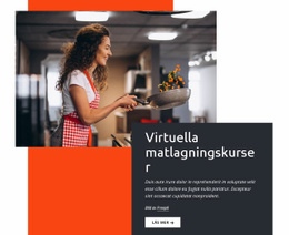 Webbplatsdesign Virtuella Matlagningskurser För Alla Enheter