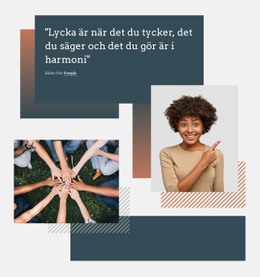 Lycka Och Harmoni - Responsiv HTML5-Mall