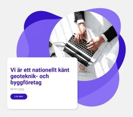 Inbyggd Multipellayout För Ingenjörsbyggnadsfirma