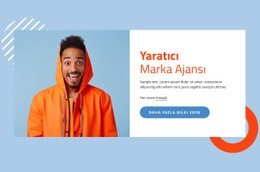 Yaratıcı Marka Ajansı Için Çarpıcı Web Tasarımı