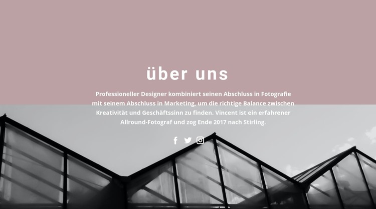 Über die Unternehmensentwicklung CSS-Vorlage