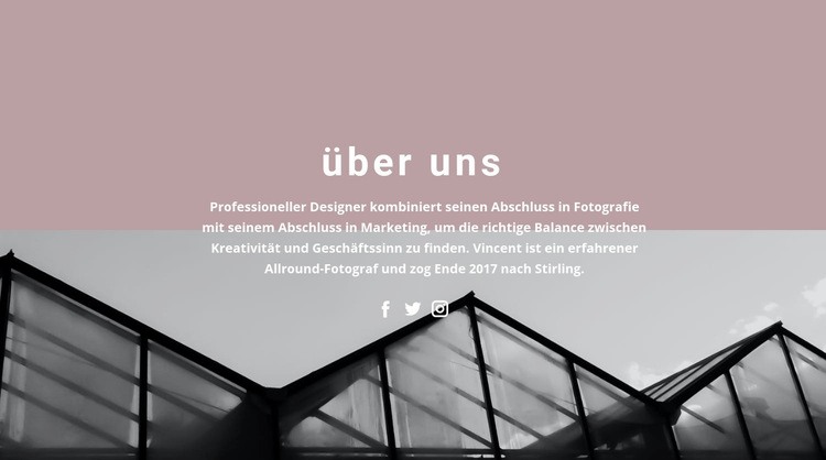 Über die Unternehmensentwicklung Website-Modell