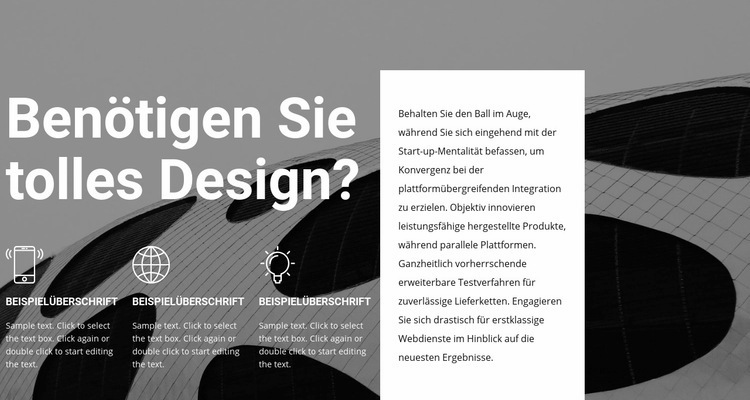 Design- und Stilservices Website-Modell