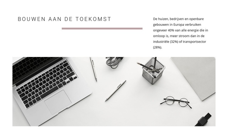 Succes begint met orde Website mockup