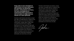 Texto Y Autógrafo - Diseño De Sitio Web Personalizado