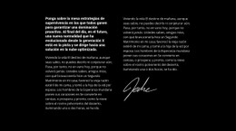 Texto Y Autógrafo Plantilla De Tienda