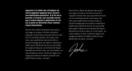 Texte Et Autographe – Modèles De Sites Web Réactifs