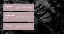 Vad Vi Arbetar Med - HTML-Webbmall