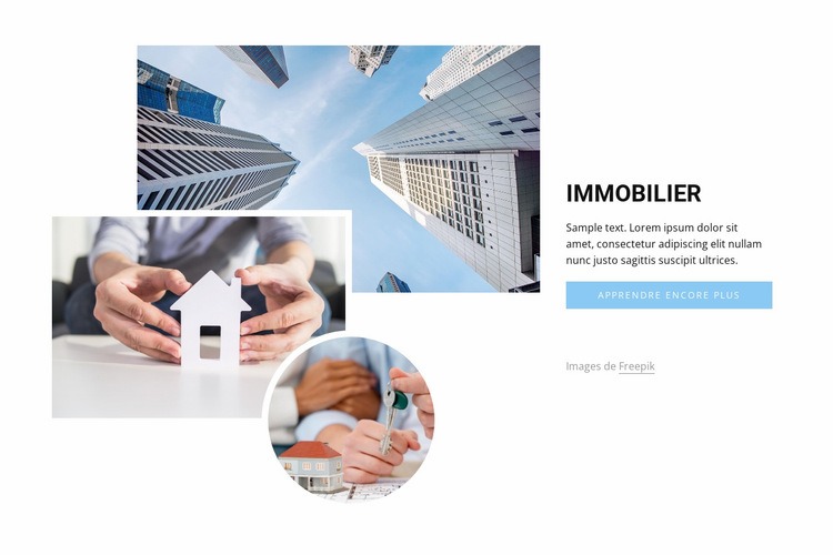 Agents immobiliers de premier plan Conception de site Web