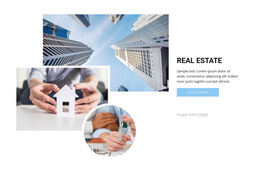 Leading Real Estate Agents One Page Template