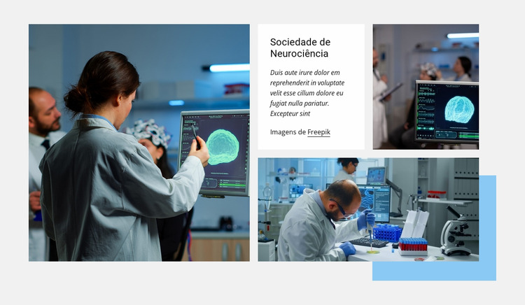 Sociedade para neurociências Template Joomla