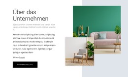 Kostenloses CSS-Layout Für Online-Innenarchitektur