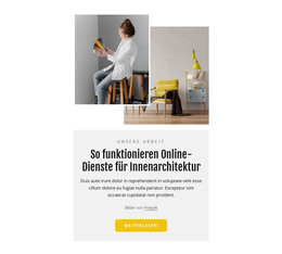 Online-Dienste Für Innenarchitektur - Kostenlose Website-Vorlage