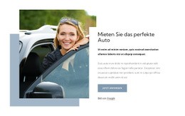 Mieten Sie Ein Perfektes Auto - Kostenloser Download-Website-Builder