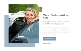 Mieten Sie Ein Perfektes Auto – Fertiges Website-Design