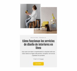 Creador De Sitios Web Premium Para Servicios Online De Diseño De Interiores