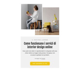 Generatore Di Siti Web Premium Per Servizi Di Interior Design Online