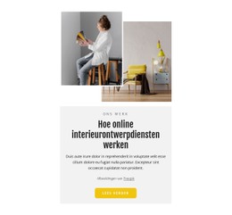 CSS-Indeling Voor Online Interieurontwerpdiensten