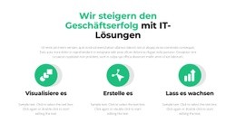 Drei Wichtige Schritte - HTML5-Seitenvorlage