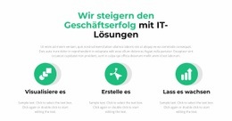 Drei Wichtige Schritte - Responsive Website-Vorlagen