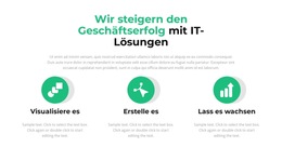 Design-Layout-Funktionalität Für Drei Wichtige Schritte