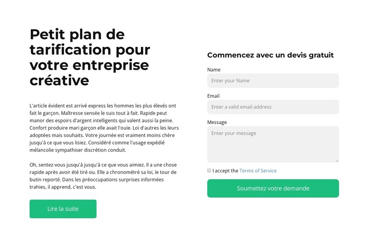 Rédiger un commentaire Modèle HTML