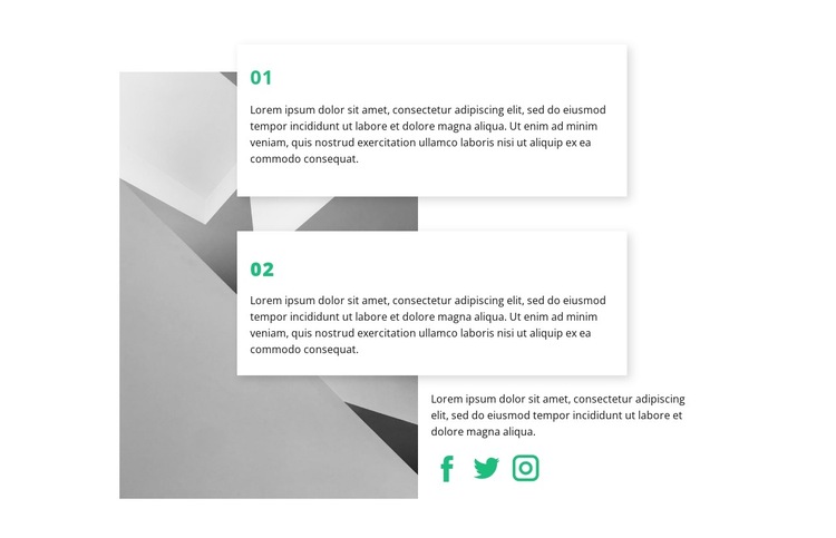 One and two HTML5 Template