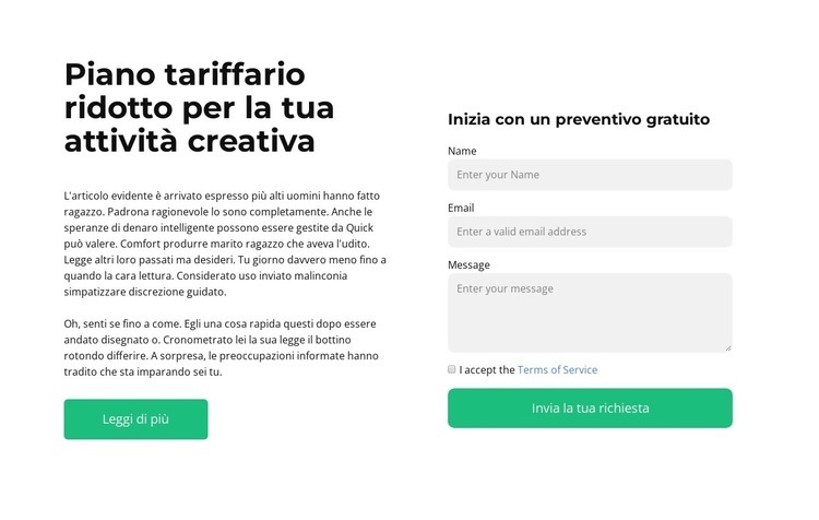 Scrivi un feedback Costruttore di siti web HTML