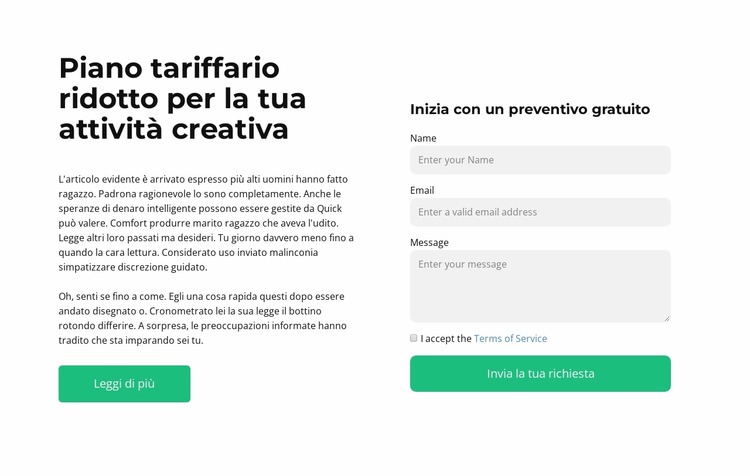 Scrivi un feedback Modello Joomla